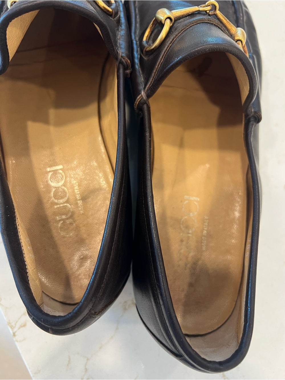 EUC Gucci Leather Brown Horsebit Loafers - Picture 5 of 9